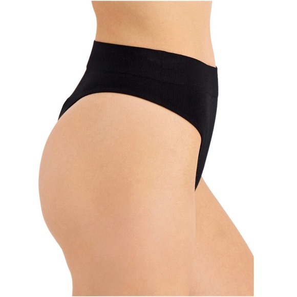 Jenni Women’s Seamless Ribbed Hi-Cut Thong Pink Tie dye Size XL NWT - Picture 3 of 7